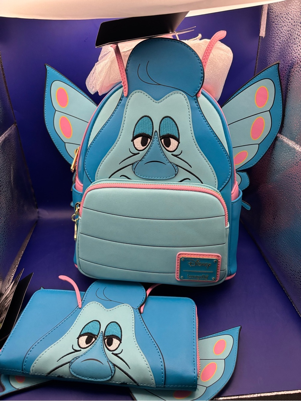 Loungefly Disney Alice in Wonderland Absolem Caterpillar Cosplay Backpack&Wallet